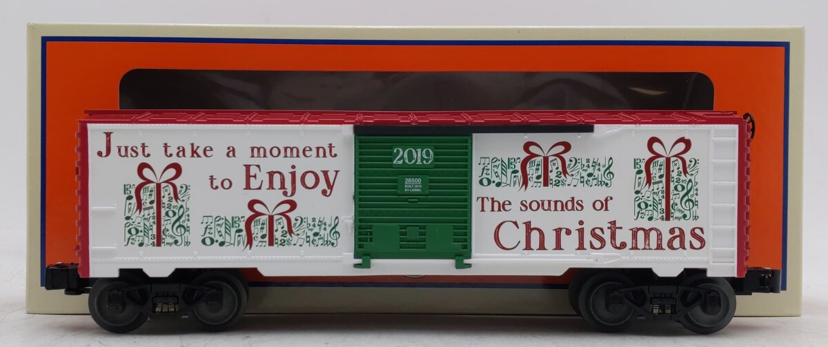 Lionel 1928500 O Gauge Christmas Music Boxcar #19 EX/Box