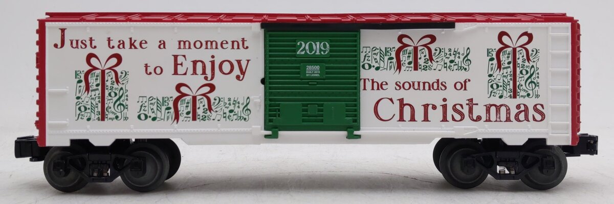 Lionel 1928500 O Gauge Christmas Music Boxcar #19 EX/Box