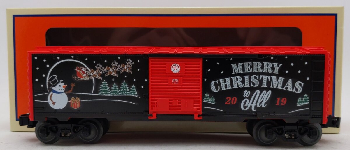 Lionel 1928490 O Gauge 2019 Christmas Boxcar EX/Box