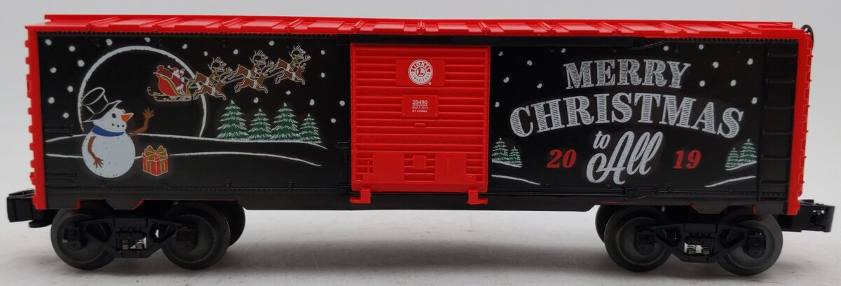 Lionel 1928490 O Gauge 2019 Christmas Boxcar EX/Box
