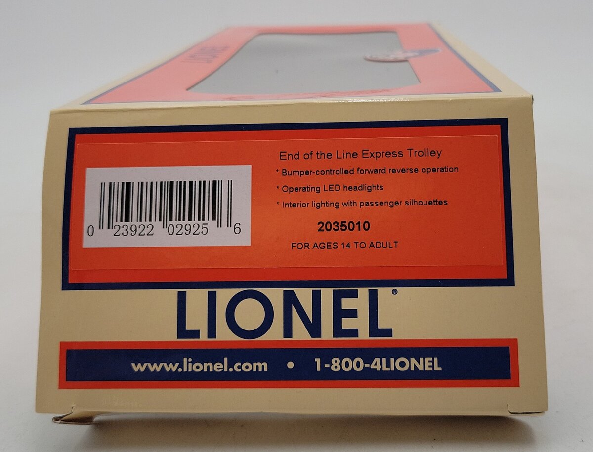 Lionel 2035010 O ELX Trolley #1031 LN/Box
