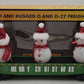 MTH 30-72211 O Christmas Green Gondola w/ LED Xmas Lights & Lighted Snowmen LN/Box