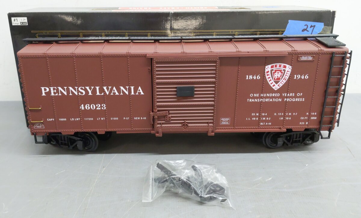 Aristo-Craft 46023 G Custom Pennsylvania 40' Steel Boxcar EX/Box