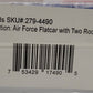 Menards 279-4490 O Gauge United States Air Force Flat Car w/ 2 Rockets #4180 EX