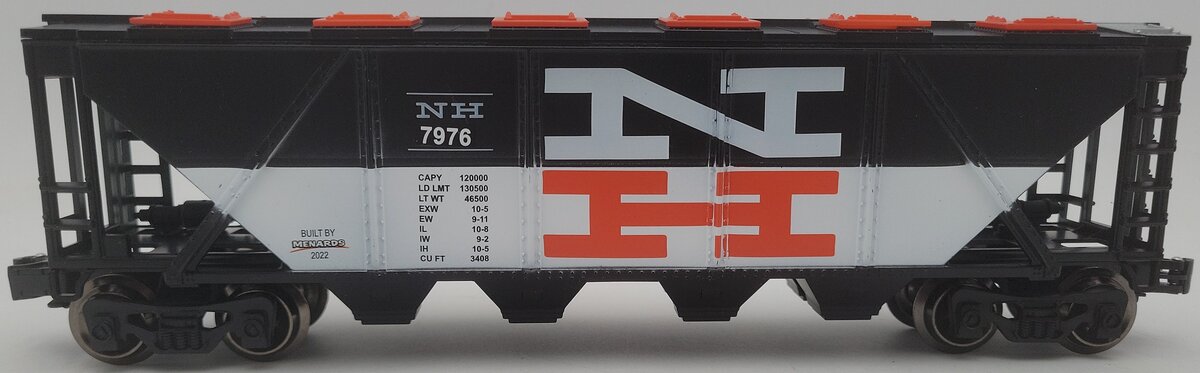 Menards 279-9126 O Gauge New Haven Covered Hopper Car #7976 EX