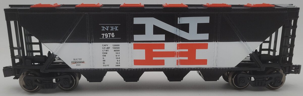 Menards 279-9126 O Gauge New Haven Covered Hopper Car #7976 EX