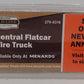 Menards 279-8316 O Gauge New York Central Flatcar W/ Fire Truck NIB