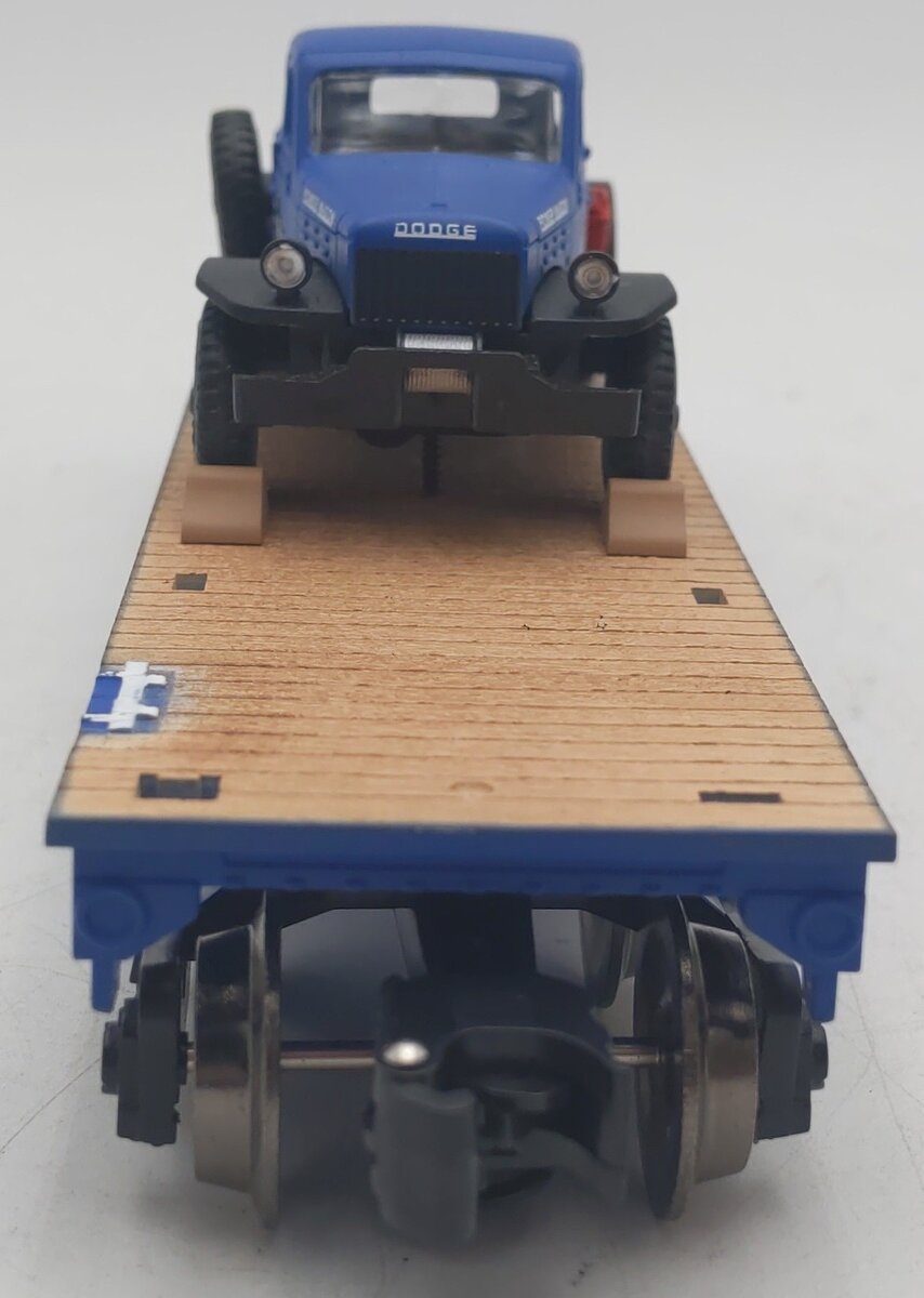 Menards 279-9435 O Gauge Air Force Flatcar W/ 1947 Power Wagon VG/Box