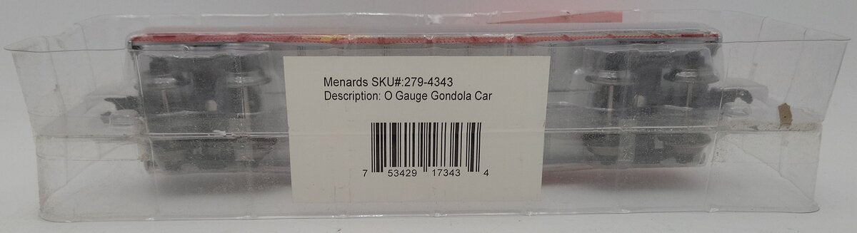 Menards 279-4343 O Sante Fe Gondola Car #8228 LN
