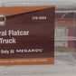 Menards 279-5604 O New York Central Flatcar w/ Fire Truck NEW