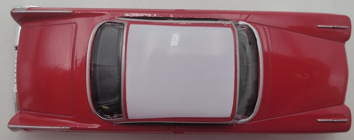 Menards 279-9234 1:48 Red & White Die-Cast 1958 Plymouth Fury Red Car EX/Box