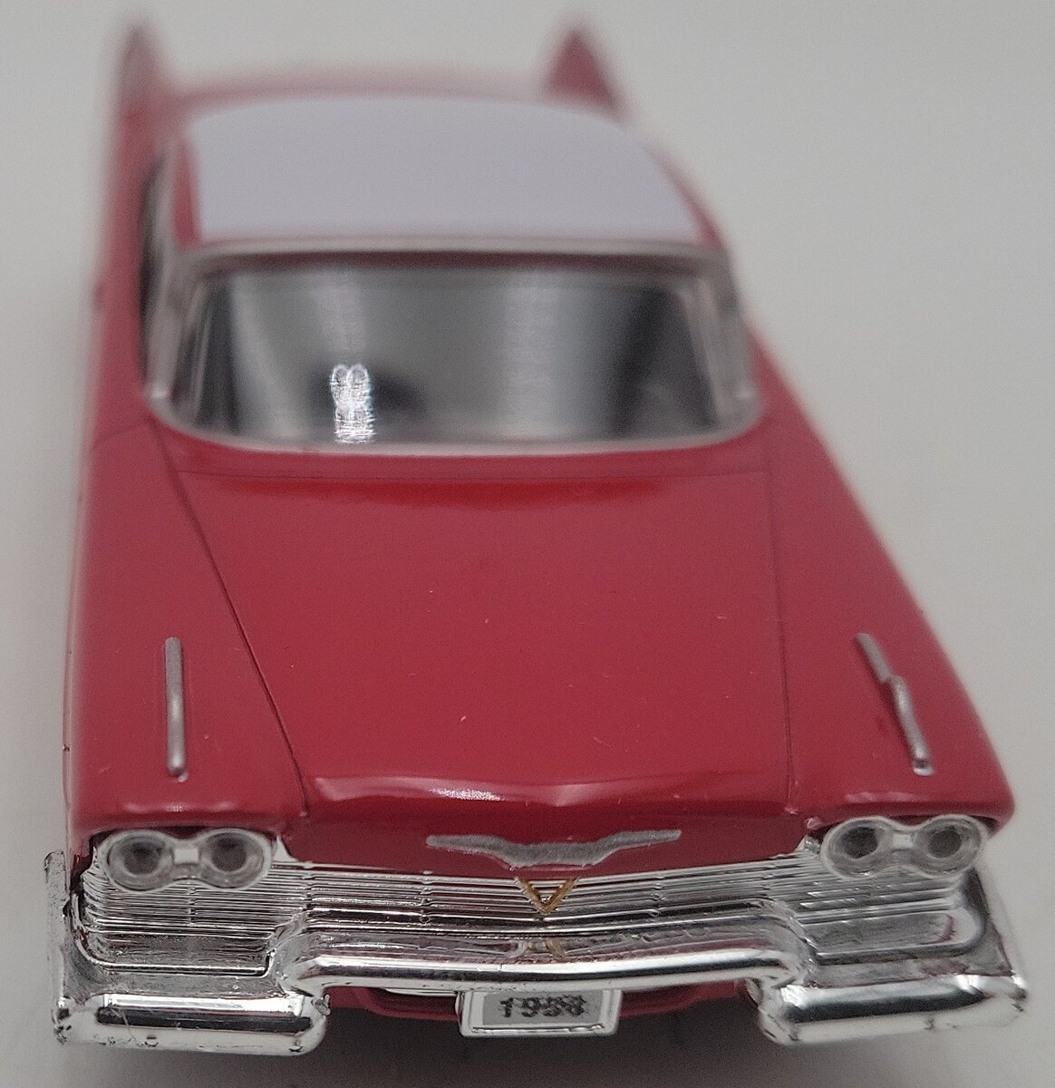 Menards 279-9234 1:48 Red & White Die-Cast 1958 Plymouth Fury Red Car EX/Box