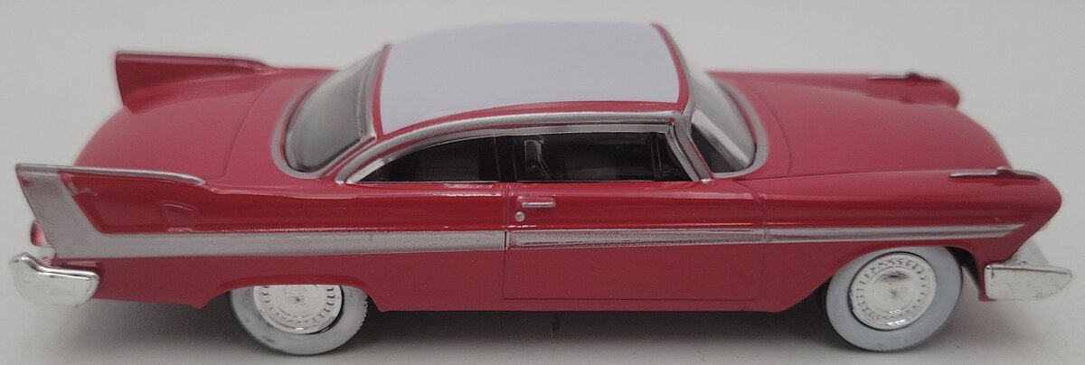 Menards 279-9234 1:48 Red & White Die-Cast 1958 Plymouth Fury Red Car EX/Box