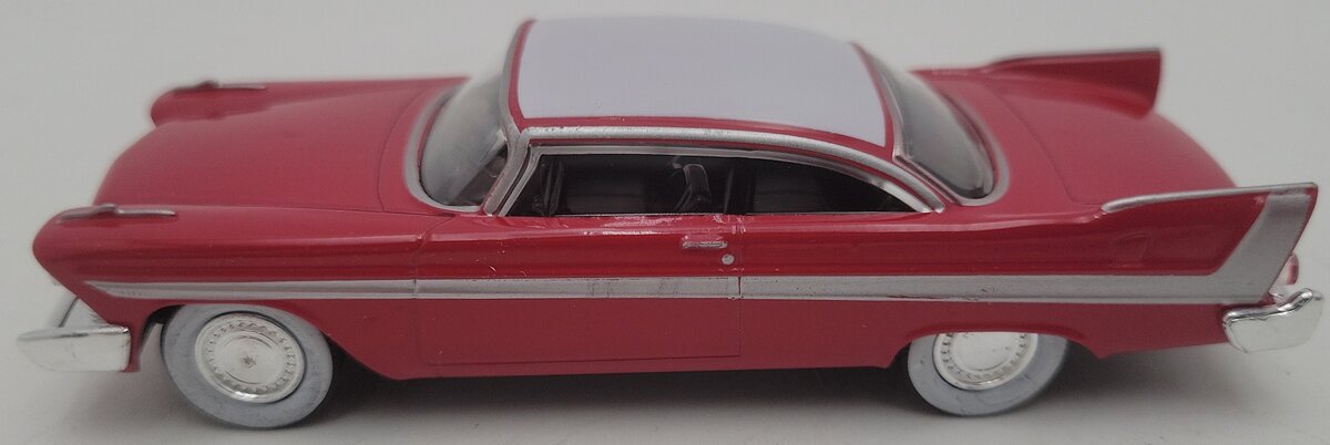 Menards 279-9234 1:48 Red & White Die-Cast 1958 Plymouth Fury Red Car EX/Box