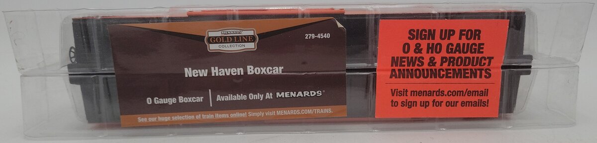 Menards 279-4540 O Gauge New Haven Boxcar #19057 NEW