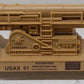 K-Line K662-8020 O Operation Iraqi Freedom US Army Cannon Mounted on Flat Car EX/Box