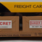K-Line K691-8031 O Gauge Operation Iraqi Freedom Flatcar w/2 Top Secret Crates EX/Box