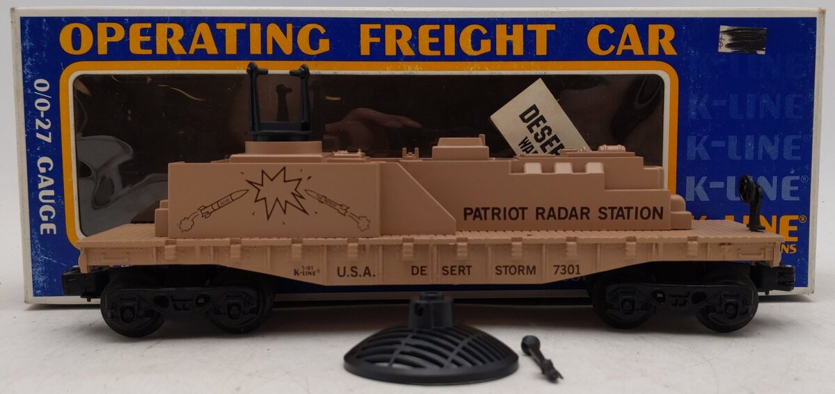 K-Line K7301 O Gauge Desert Storm Radar Car EX/Box
