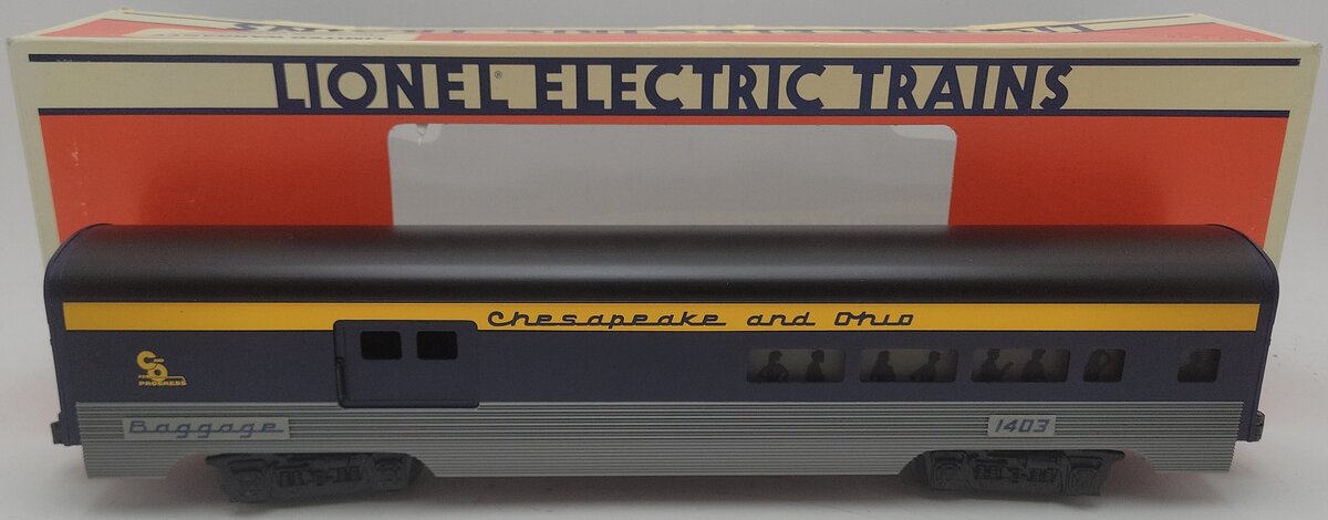 Lionel 6-19145 O Gauge Chesapeake & Ohio Aluminum Combine Car #1403 EX/Box