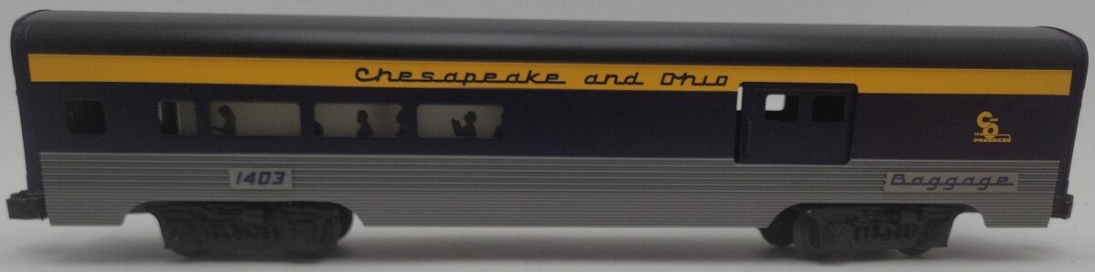 Lionel 6-19145 O Gauge Chesapeake & Ohio Aluminum Combine Car #1403 EX/Box