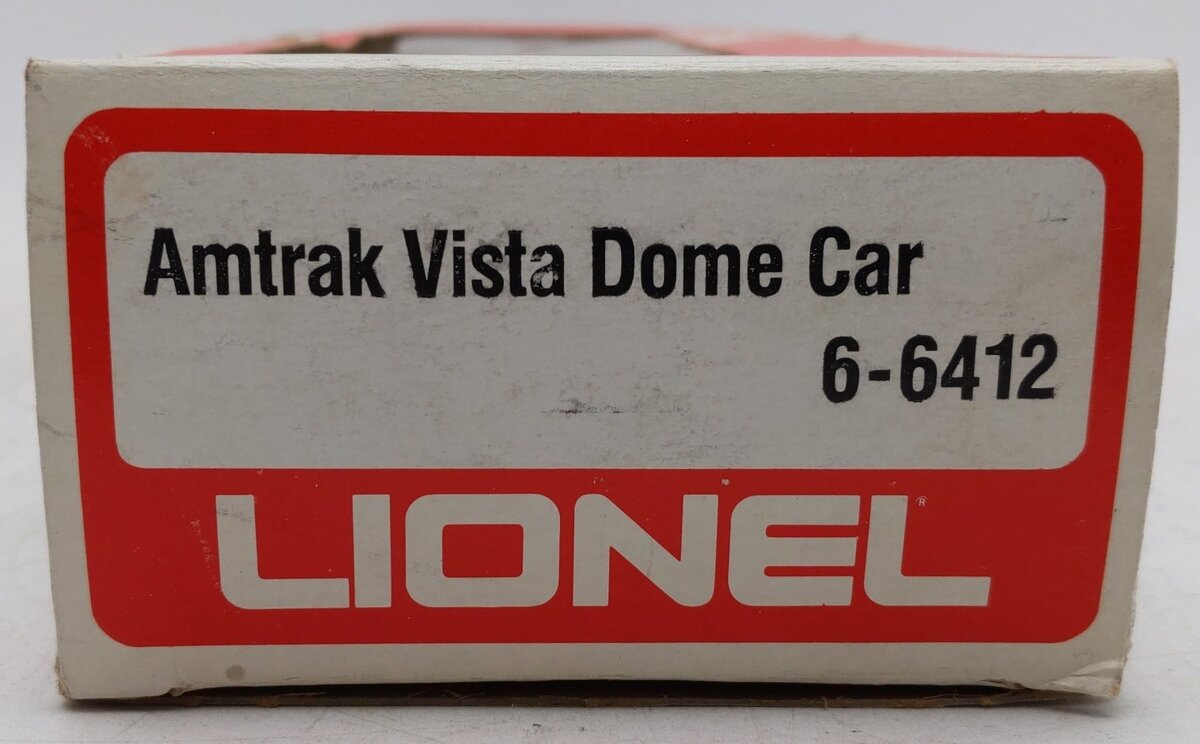 Lionel 6-6412 O Gauge Amtrak Vista Dome Passenger Car #6412 EX/Box