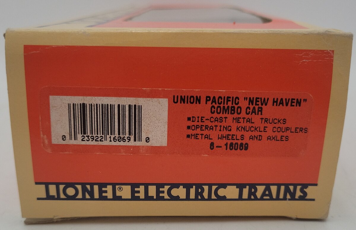 Lionel 6-16069 O Gauge Union Pacific New Haven Combo Car #6069 EX/Box