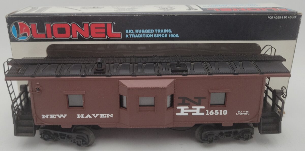 Lionel 6-16510 O New Haven Bay Window Caboose with Lighted Interior #16510 VG/Box