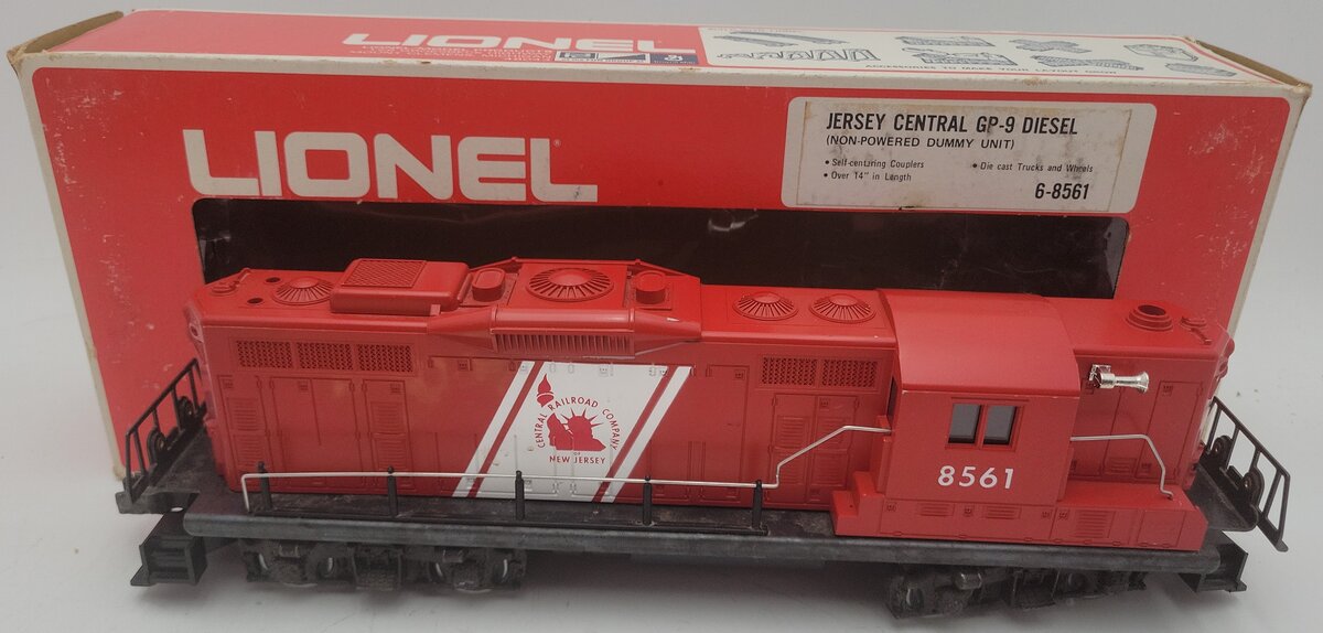 Lionel 6-8561 O Jersey Central GP-9 Non-Powered Diesel Locomotive VG/Box
