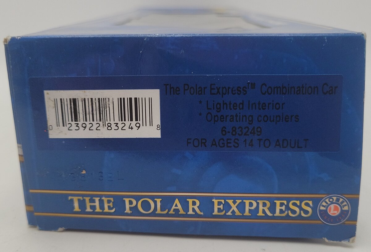 Lionel 6-83249 O Gauge The Polar Express Combination Car EX/Box