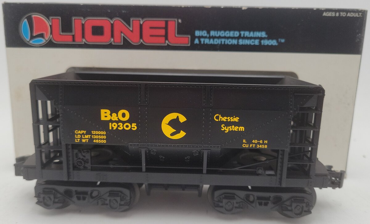 Lionel 6-19305 O Gauge B&O Chessie System Ore Car EX/Box