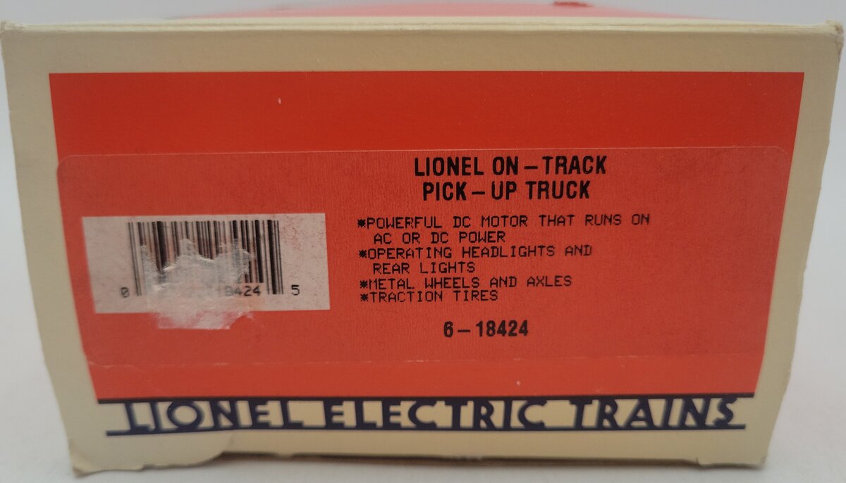 Lionel 6-18424 O Gauge On-Track Pickup Truck EX/Box