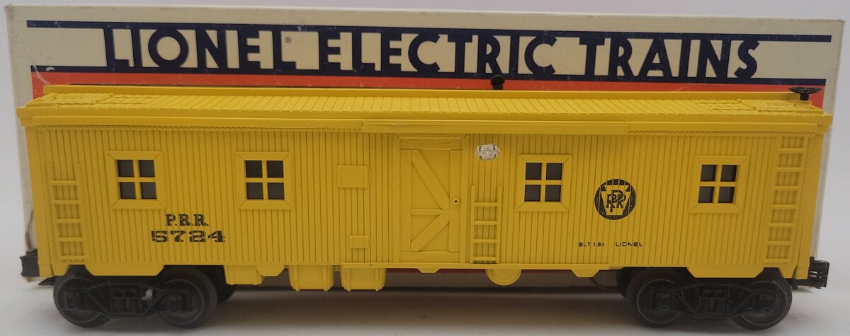 Lionel 6-5724 O Gauge Pennsylvania Illuminated Bunk Car #5724 EX/Box