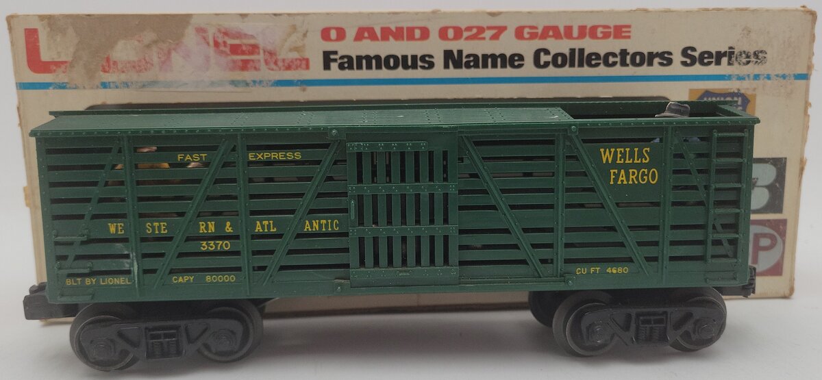 Lionel 3370 Vintage O Wells Fargo Operating Sheriff & Outlaw Car EX/Box