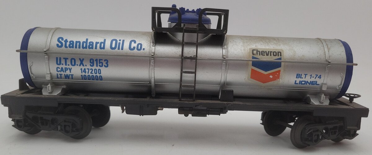 Lionel 6-9153 O Gauge Chevron Single Dome Tank Car VG/Box