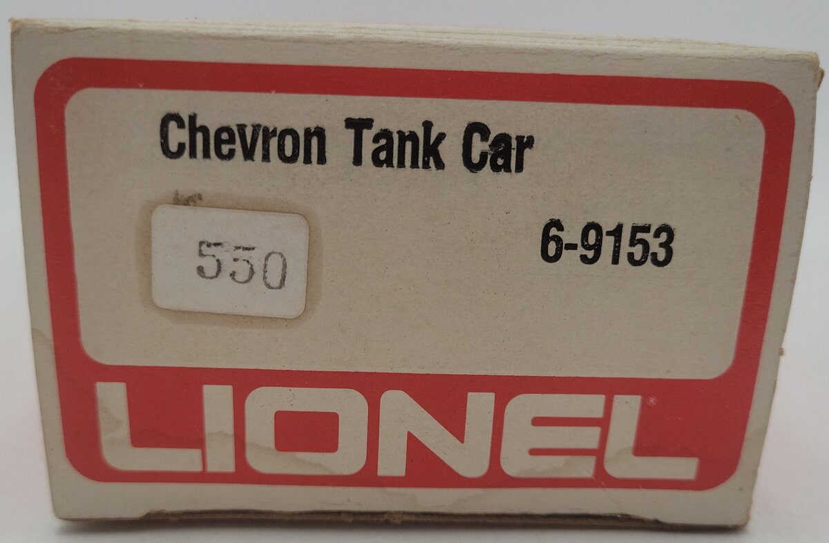 Lionel 6-9153 O Gauge Chevron Single Dome Tank Car VG/Box