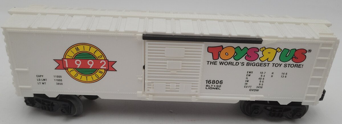 Lionel 6-16806 O Gauge Toys 'R' Us Boxcar EX/Box