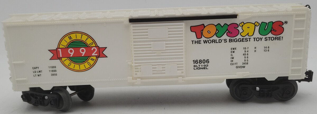 Lionel 6-16806 O Gauge Toys 'R' Us Boxcar EX/Box
