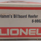 Lionel 6-9862 O Gauge Hamm's Beer Billboard Reefer Car VG/Box