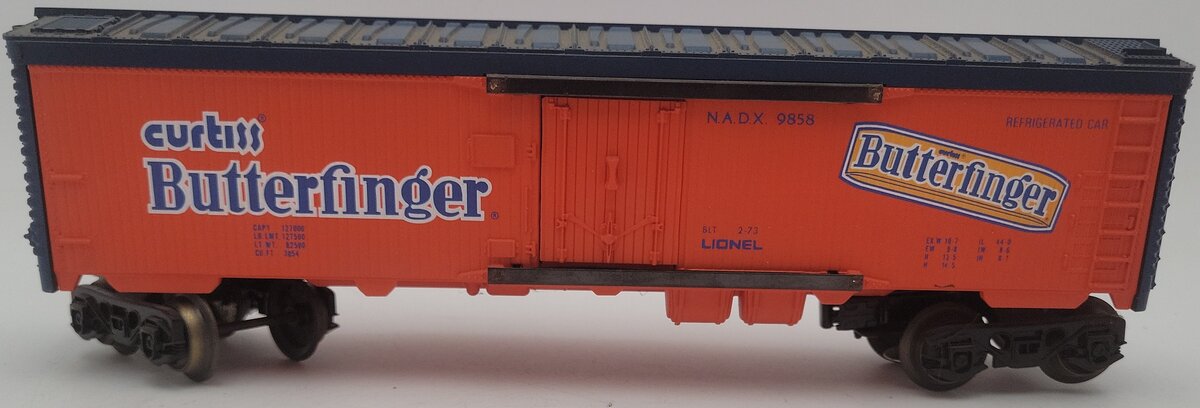 Lionel 6-9858 O Gauge Butterfinger Billboard Reefer Car VG/Box