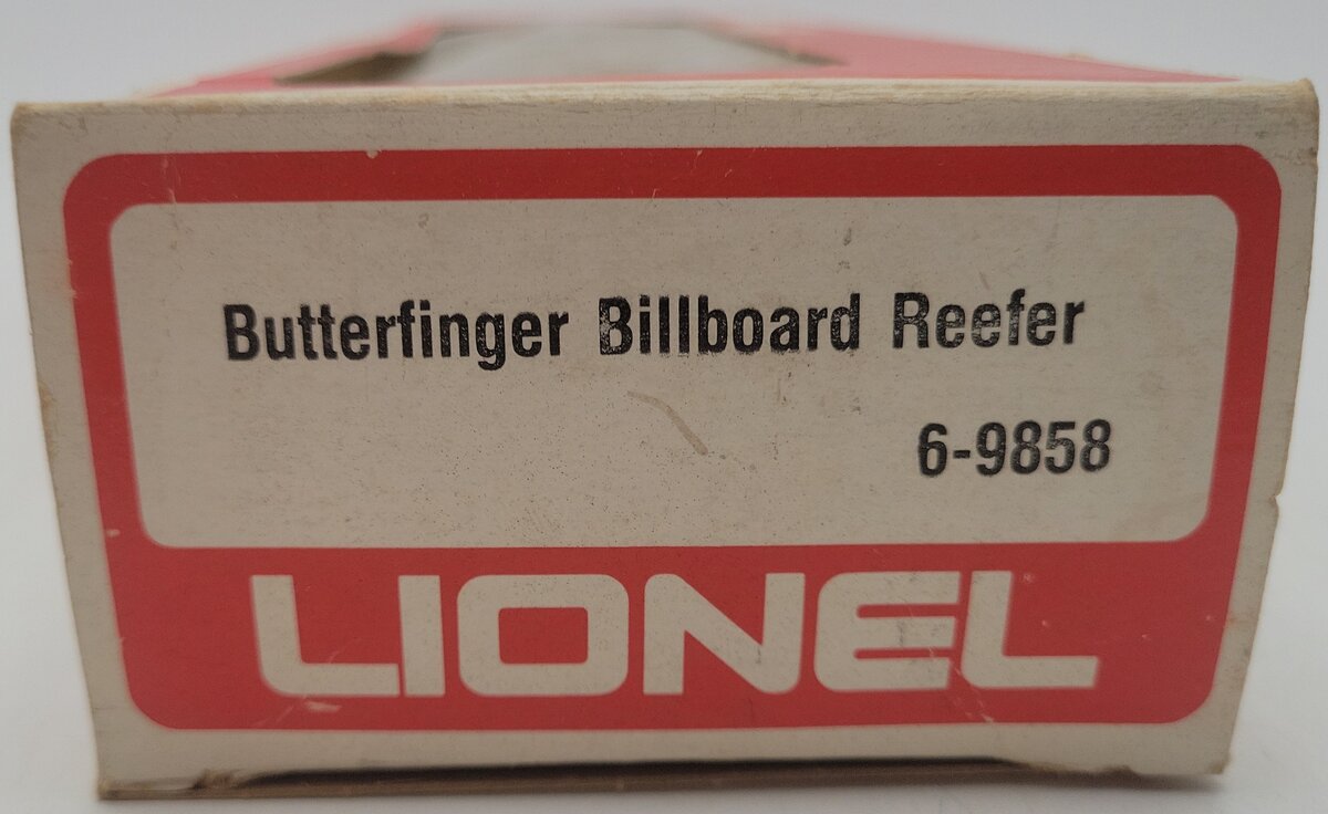 Lionel 6-9858 O Gauge Butterfinger Billboard Reefer Car VG/Box