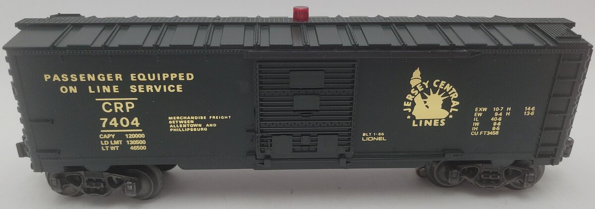 Lionel 6-7404 O Gauge Jersey Central Boxcar #7404 EX/Box