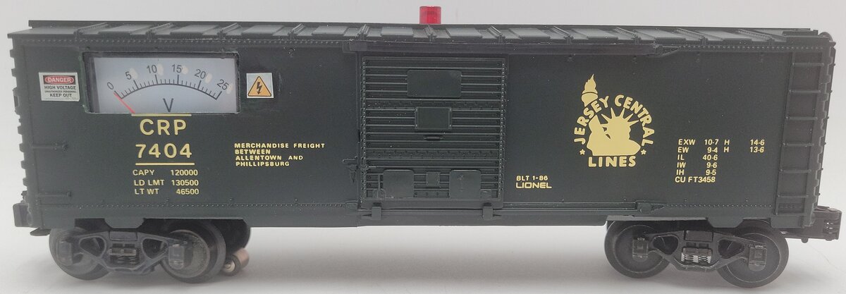 Lionel 6-7404 O Gauge Jersey Central Boxcar #7404 EX/Box