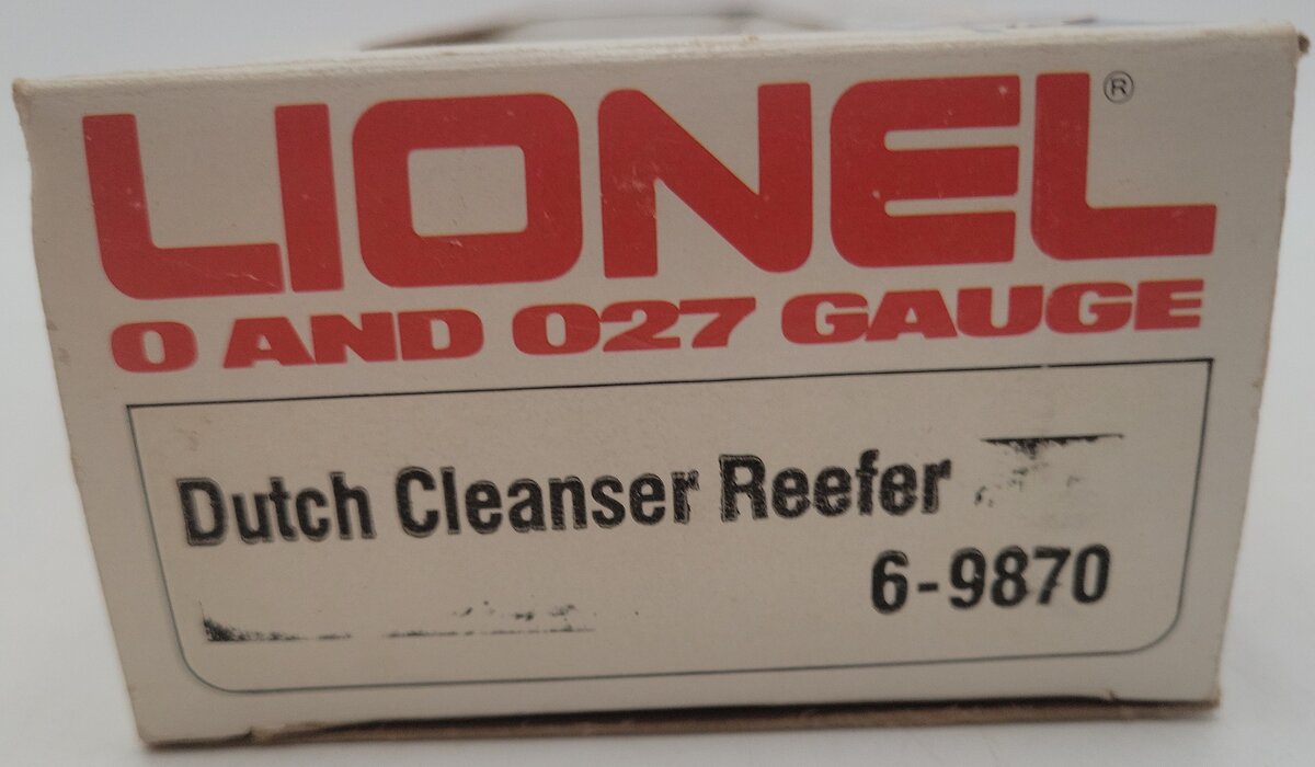 Lionel 6-9870 O Gauge Old Dutch Cleanser Billboard Reefer Car EX/Box