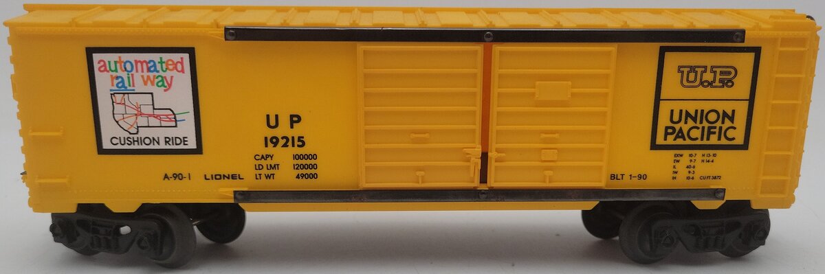 Lionel 6-19215 O Gauge Union Pacific Double Door Boxcar #19215 EX/Box
