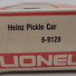 Lionel 6-9128 O Gauge Heinz Pickle Vat Car #9128 VG/Box