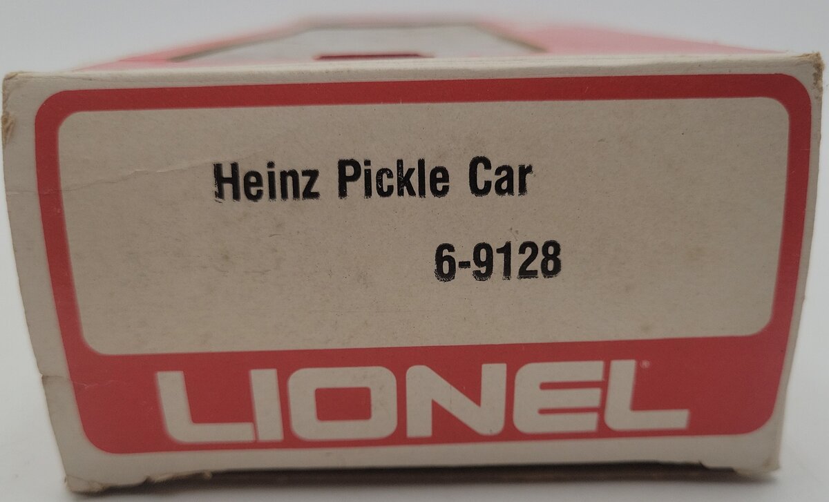 Lionel 6-9128 O Gauge Heinz Pickle Vat Car #9128 VG/Box