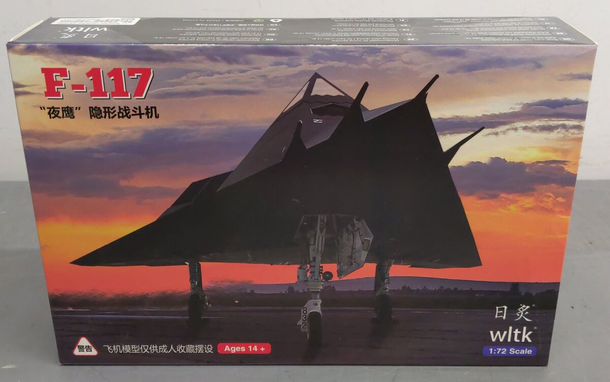 WLTK F-117A Stealth USAF Fighter 1:72 Scale EX/Box