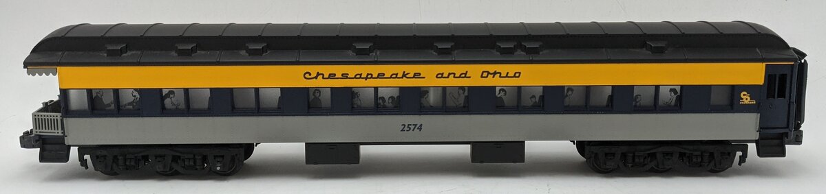 Lionel 6-19091 O Gauge Chesapeake and Ohio Heavyweight Observation Car #2574 EX