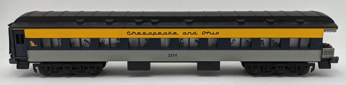Lionel 6-19091 O Gauge Chesapeake and Ohio Heavyweight Observation Car #2574 EX