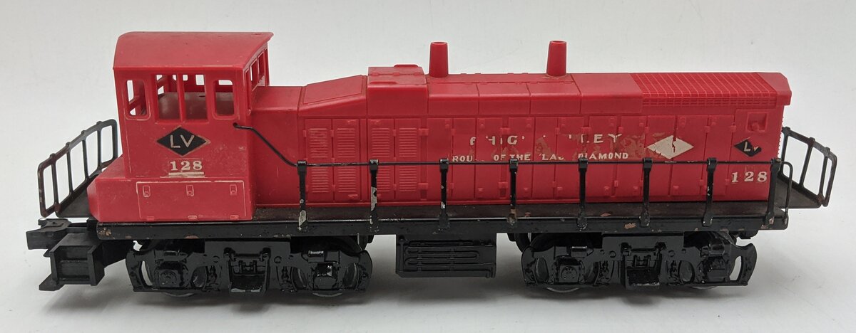K-Line K-2200-8 O Scale Lehigh Valley Diesel Switcher Locomotive #128 - Custom